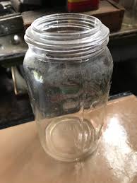 Antique "crown" Clear Glass Sealer Jar - 1 Quart - Etsy