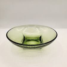 Vintage MCM Hazel Atlas Avacado Green 6in Peppblestone ...