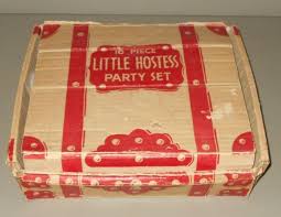 Hazel Atlas Sierra Little Hostess Party Set Moderntone Child Tea 16 pc & Box VTG | eBay