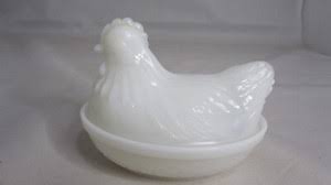 Hazel Atlas Hen on Nest | eBay