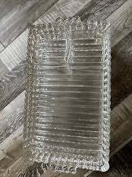 VTG Set Of 5 Snack Luncheon Divided Tray Hazel Atlas Ball & Rib Plate 6X10.5” | eBay