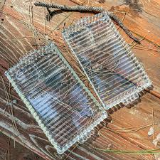 Vintage Hazel Atlas Sip & Smoke Set: Ribbed Glass Tray and Cup - Etsy