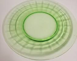 1930's Vintage ANCHOR HOCKING Green Uranium Depression Glass ...