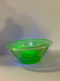 Set of 3 Vintage Hazel Atlas Uranium Glass Serving Bowls ...