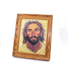 Vintage Richard Hook Head of Christ Jesus Lithograph, Framed ...