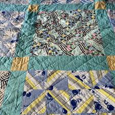 Vintage Hand Stitched Patchwork Quilt 80” X 64” | eBay