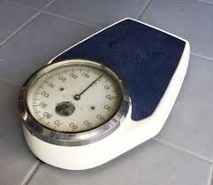 Mid-Century German Stainless Steel Dial Bathroom Scales from ...