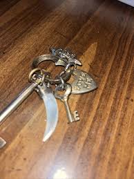 Juicy couture charm large skeleton key, tusk with crown, small skeleton key,... | eBay