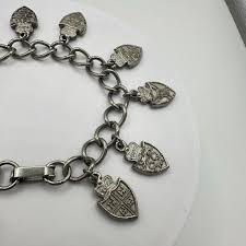 1960s Vintage Silver Tone Heraldic Shield Crest Coat of Arms ...