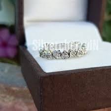 Heart Diamond Ring, Tiny Heart's Ring, 925 Silver Ring, Heart Ring, Stackable Heart Ring, Natural Diamond Stackable Ring, Gift for Her - Etsy