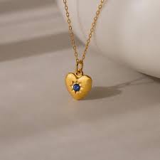 Birthstone Heart Pendant Necklace by Caitlyn Minimalist ...