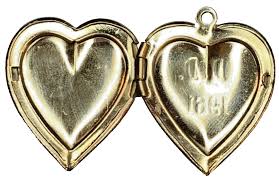 Vintage Gold Tone Heart Photo Locket 1'' Pendant DD 1961 Sweetheart Jewelry Love | eBay