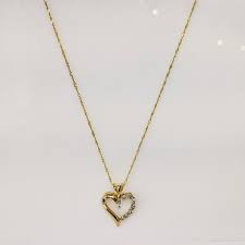 14K .27 CARAT TOTAL WEIGHT I1 I DIAMOND ROUND (9) ESTATE HEART PENDANT – Republic Jewelry & Collectibles