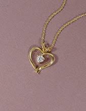 Cubic Zirconia Heart Charm 18 inch Necklace – thetizana