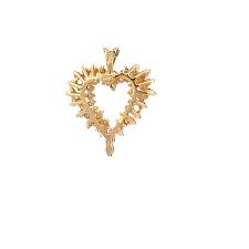 14K Yellow Gold Diamond Heart Pendant - 0.50ct – iPawniShop
