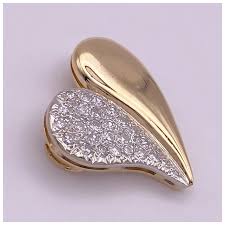 Bewitched Heart Pendant 14K Two-Tone Gold .50 Carat Diamond *. For Sale at Ruby Lane