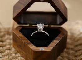 8MM Round Moissanite Engagement Ring 14K White Gold Over 6 ...