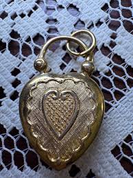 Dollchunk Bazaar | Vintage Georgian Inspired Padlock Heart Charm