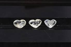 1.50 CTS SAPPHIRE FLASH WHITE HEART 100% NATURAL UNHEATED ...