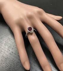 14k Gold Ruby Diamond UNIQUE Promise Engagement Engagement Ring For Women | eBay