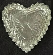 Crystal Clear Romania Heart Shape Dresser Box, T, Jewelry ...