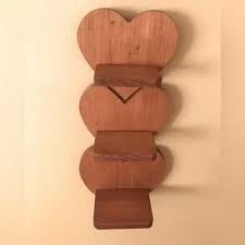 Wall Decor | Vintage Farmhouse Heart Shaped Wood Shelf Wall ...