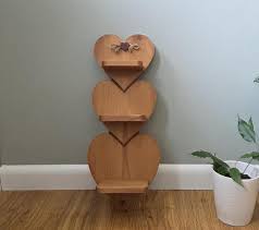 Vintage Heart Shelf Wood Shelf With Hearts Wall Decor ...