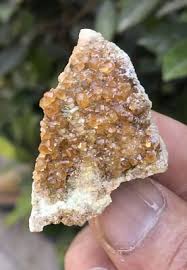 Natural orange color grossular var.hessonite garnet Cluster ...