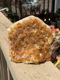 Raw Citrine Free Form, With Druzy - Etsy