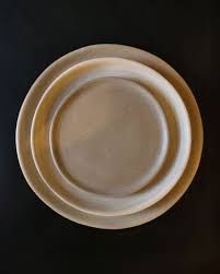 Handmade Taupe Dinner Plate