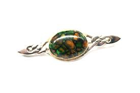 Scottish Heather Stem Brooch by Heather Gems CA Z2 | eBay