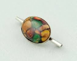 Buy Lovely Multi Color Stone in a Sterling Silver Brooch FREE SHIPPING! #MULTI-BR11 Online in India - Etsy