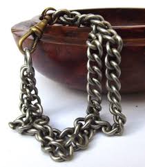 1920s Art Deco Double Strand Chain Bracelet: Heavy Unisex Antique - Etsy