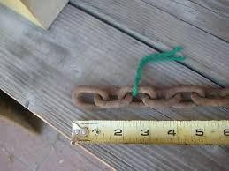 Vintage ** 1/4" Steel Size x 70" Length *** Proof Coil Chain ...