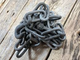 Vintage Iron Chain With Hook and Swivel Link Antique ...