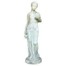 Vintage Regency Patinated Cast Cement Water Carrier For Sale ...