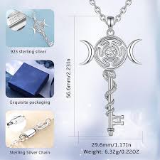 Hecate Key Sterling Silver Necklace – Wyvern's Hoard