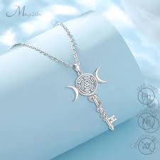 Merryshine Wheel of Hecate Necklace - S925 Silver Goddess ...