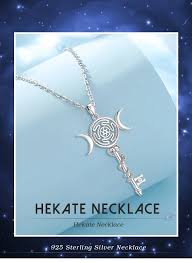 925 Sterling Silver Hekate Wheel Necklace for Women Snake ...