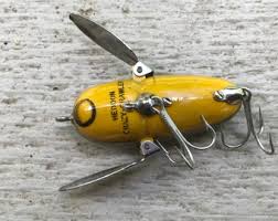 Vintage Heddon Crazy Crawler Wood Lure With Box #9120 ...