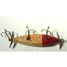 Vintage "barracuda Double Spinner Red/white Old Wood ...