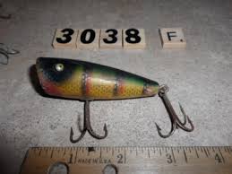U3038 F WOODEN PLUNKER FISHING LURE COOL COLOR ...