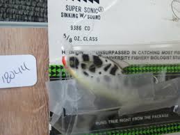 Vintage Heddon Super Sonic Saltwater fishing lure with sound ...