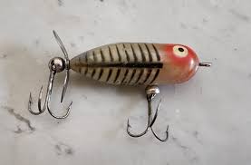 Vintage Heddon Tiny Torpedo Fishing Lure Silver & Red | eBay