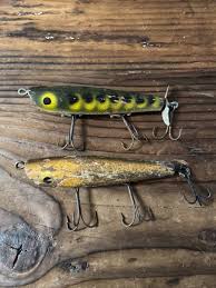 VTG WOOD Fishing Lure LOT Barracuda DALTON Special St Pete ...