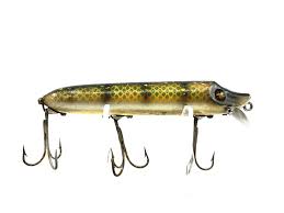 Wooden Heddon Vamp Pike Scale Glass "Goggle Eyes" – My Bait ...