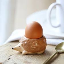 Hedgehog Egg Cup, Ceramic Woodland Animal Egg Holder ...