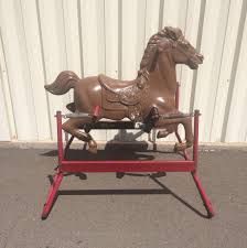 Vintage Hedstrom Spring Rocking Horse w/ Red Base | #1885413148