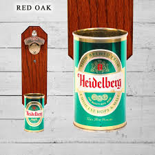 Wall Mount Bottle Opener With Vintage Heidelberg Beer Can ...