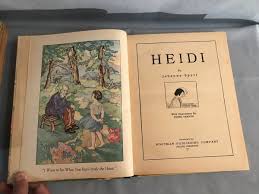 VINTAGE Heidi by Johanna Spyri 1934 Whitman Story book w/ Illustrations | eBay